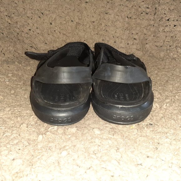 CROCS-Swiftwater Expedition Black Sandals 206526-Men's Size 11-Near Mint - Picture 5 of 7